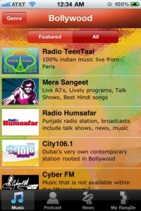 Free iPhone app Radio RangDe