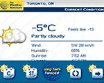 WeatherEye app for Blackberry