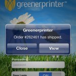 Greenerprinter App for iPhone