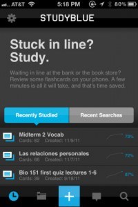 StudyBlue App for iPhone