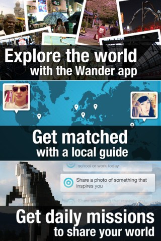Wander App for iPhone 