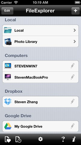 FileExplorer Free App for iPhone