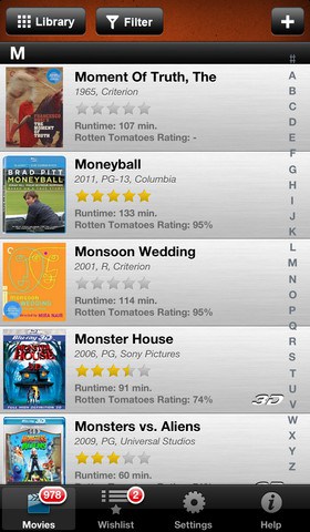 Movie Manager App for iPhone