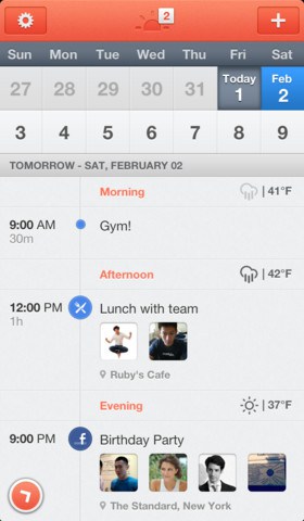Sunrise Calendar App for iPhone