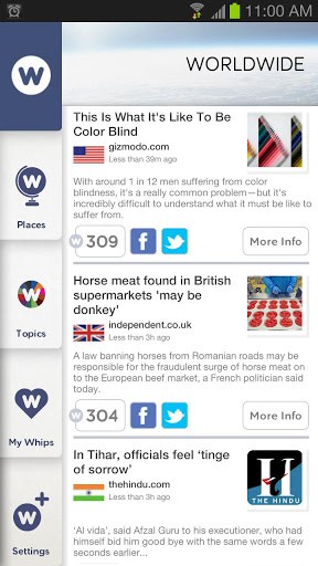 NewsWhip App for Android