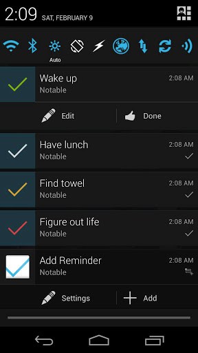Notable Quick Reminder App for Android