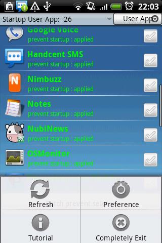 Startup Cleaner App for Android 
