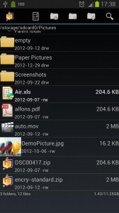 AndroZip File Manager App for Android