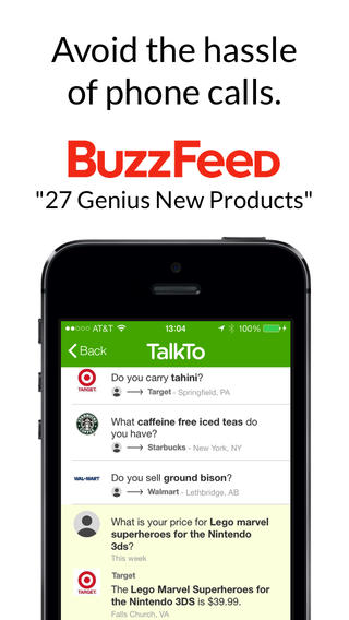 TalkTo App for iPhone