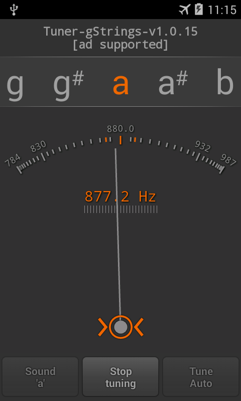Tuner gStrings Free Android App
