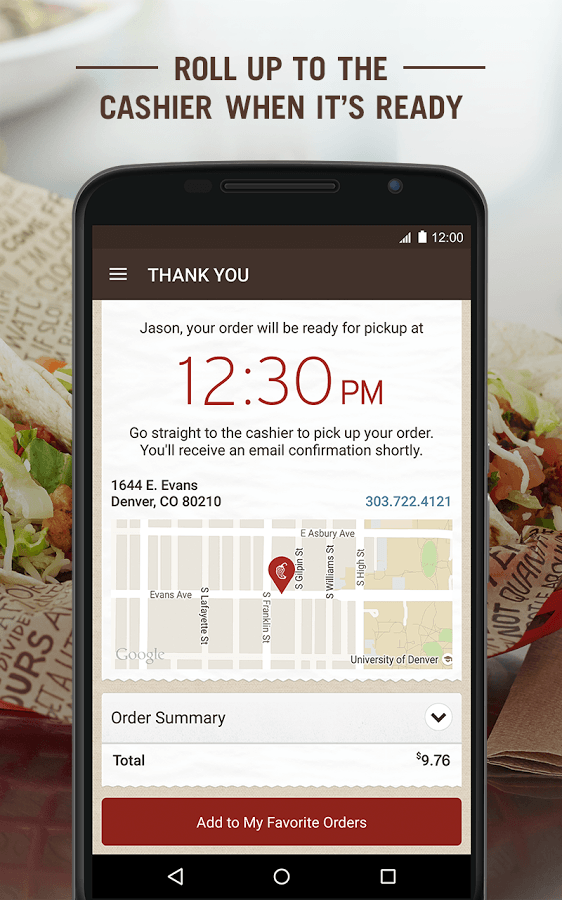 Chipotle Android App Review
