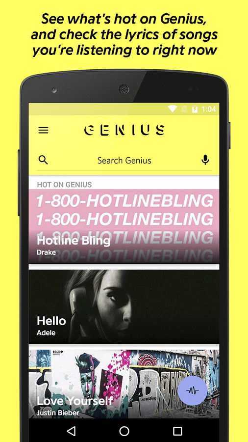 Genius - Song Lyrics & More Android App Review