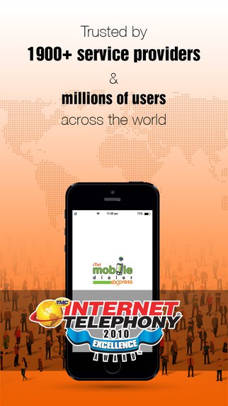 iTel Mobile Dialer VoIP SIP Calls SMS IM iPhone App