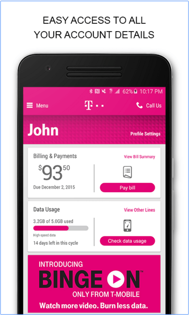 T-Mobile Android App Review