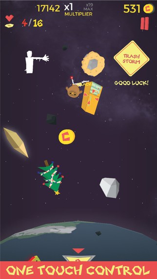 Waste in Space Endless Arcade Shooter iPhone Game Review