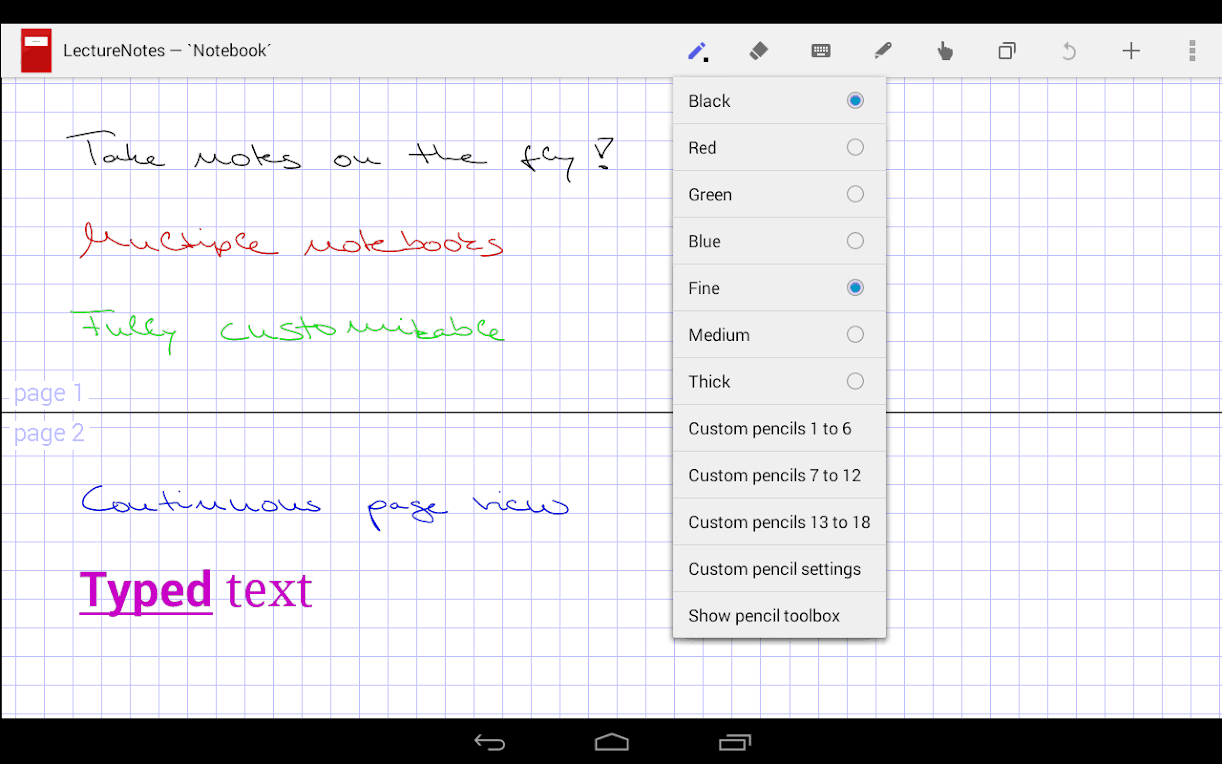 LectureNotes Android App Review