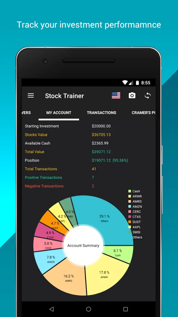 Stock Trainer: Virtual Trading Android App Review